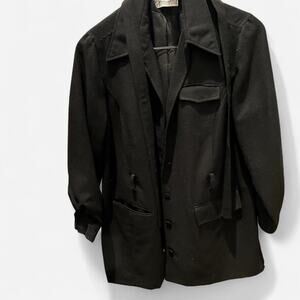 Vintage Marsh Landing II Winter Wool Minimalist Western Detailed Coat Sz 1X/XL